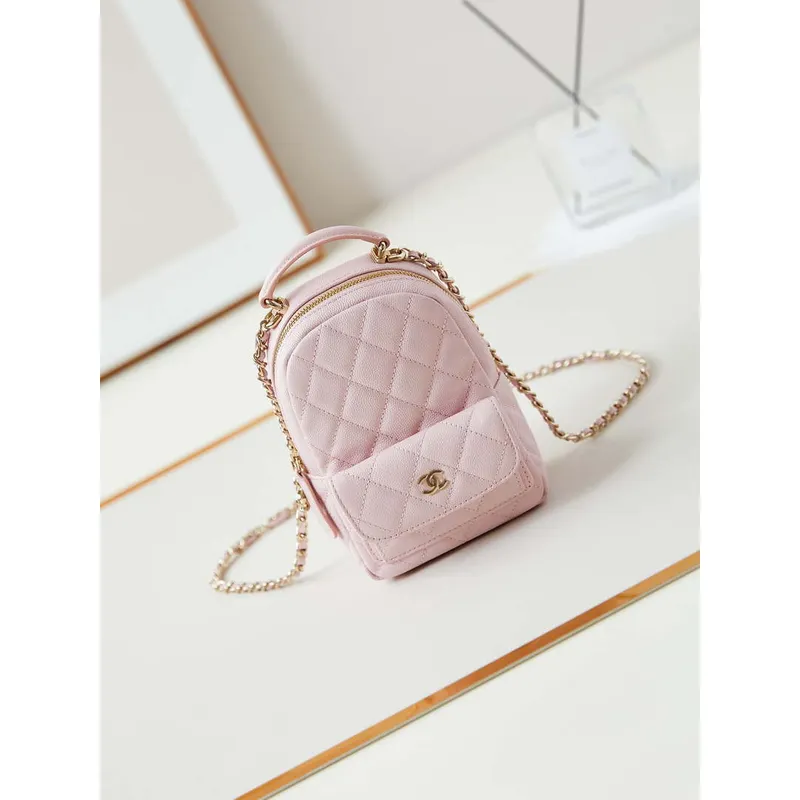 Chanel Ap3753 CLASSIC MINI Backpack Lambskin Pink