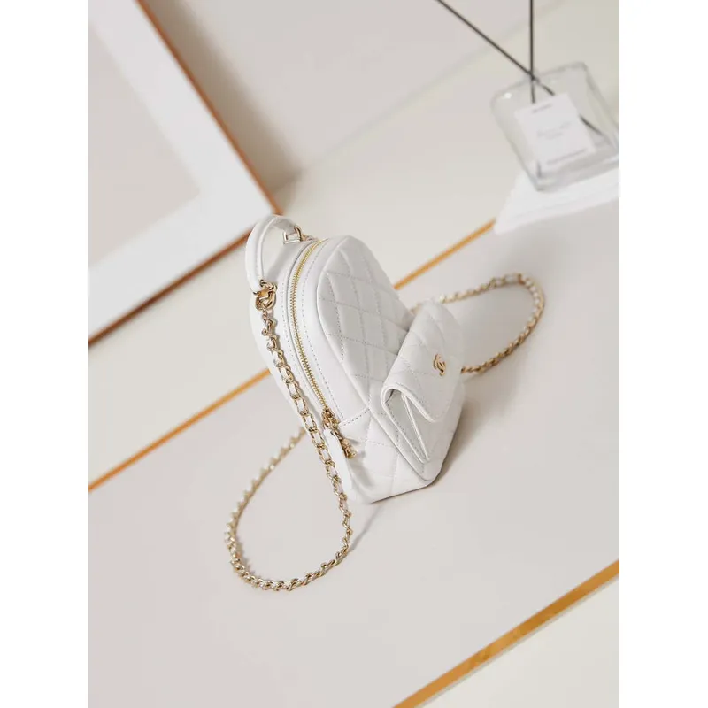 Chanel Ap3753 CLASSIC MINI Backpack Lambskin White