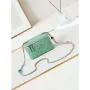 Chanel AP3784 Clutch With Chain Lambskin Vanity Box bag with Enamel buckle AP3231 Green