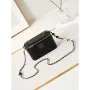 Chanel AP3784 Clutch With Chain Lambskin Vanity Box bag with Enamel buckle AP3231 Black