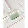 Chanel 22 Mini Handbag Patent Gradient Calfskin Lacquered Metal AS3980 White & Light Green