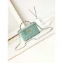 Chanel AP3804 Clutch Lambskin Vanity Box bag With Pearl handle Green