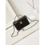 Chanel AP3804 Clutch Lambskin Vanity Box bag With Pearl handle Black