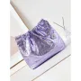 Chanel 22 HandBag Fantasy color Calfskin & Gold Tone Metal AS3261 Purple
