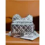 Chanel Backpack Metallic Lambskin & Silver Tone Metal AS4621 Silver