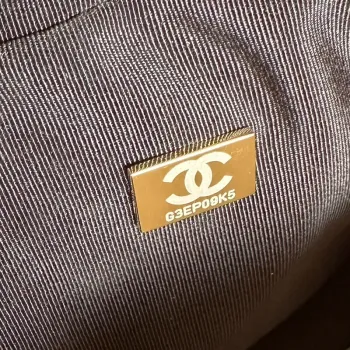 Chanel Backpack Metallic Lambskin & Gold Tone Metal AS4621 Black