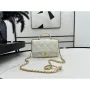Chanel AS4848 Mini Flap bag With top handle White