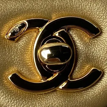 Chanel AS4848 Mini Flap bag With top handle Gold