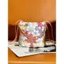 Chanel 22 Mini Handbag AS3980 Lace Patchwork & Gold Tone Metal Multicolour