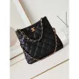 Chanel AS4754 24P New Hobo Bag Black Lambskin
