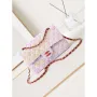Chanel 24C A01113 Flap Handbag Classic Bag Cotton Tweed A69900 Pink and White