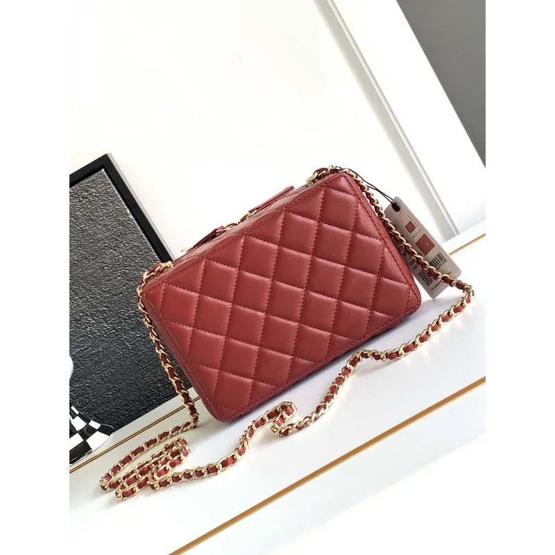 Chanel AS4817 Camera Case Red Lambskin Bag