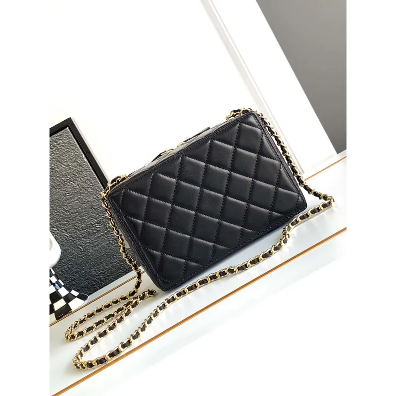 Chanel AS4817 Camera Case Black Lambskin Bag