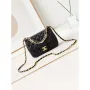 Chanel AS4385 Mini Flap Bag Pearly Lambskin Imitation Pearls & Gold Tone Metal Black