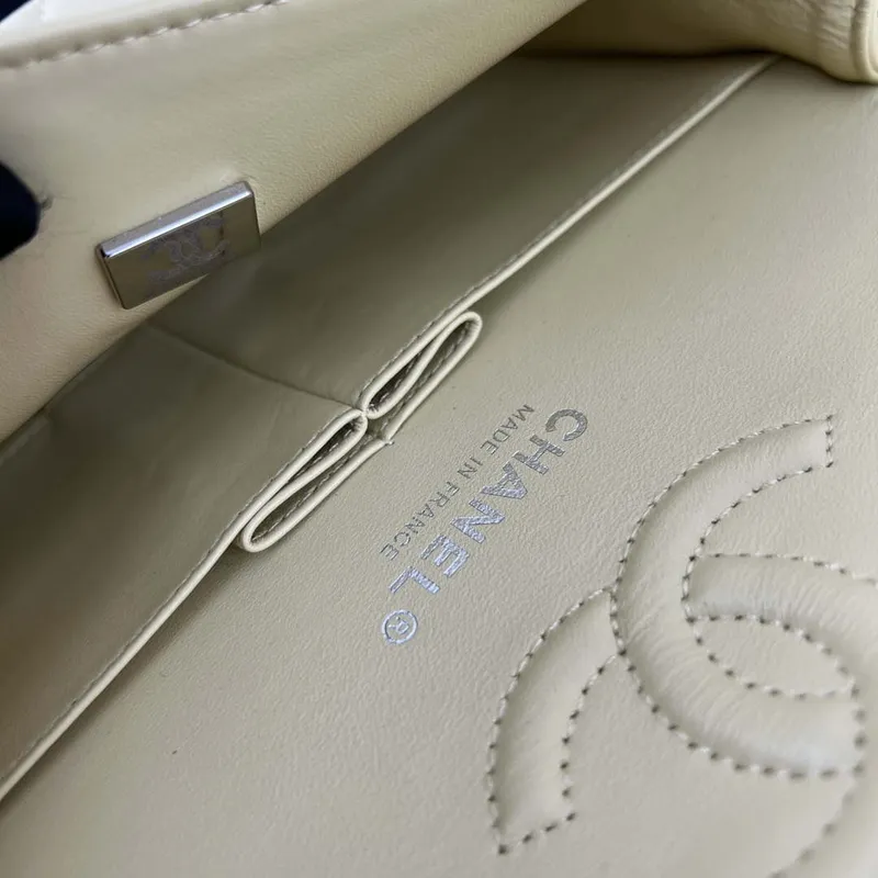 Chanel A01117 Flap Handbag Classic Bag Light Yellow Lambskin