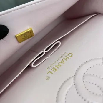 Chanel A01117 Flap Handbag Classic Bag Light Pink Lambskin