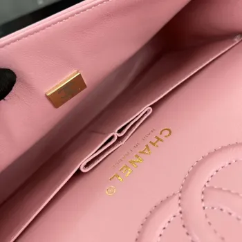 Chanel A01117 Flap Handbag Classic Bag Pink Lambskin