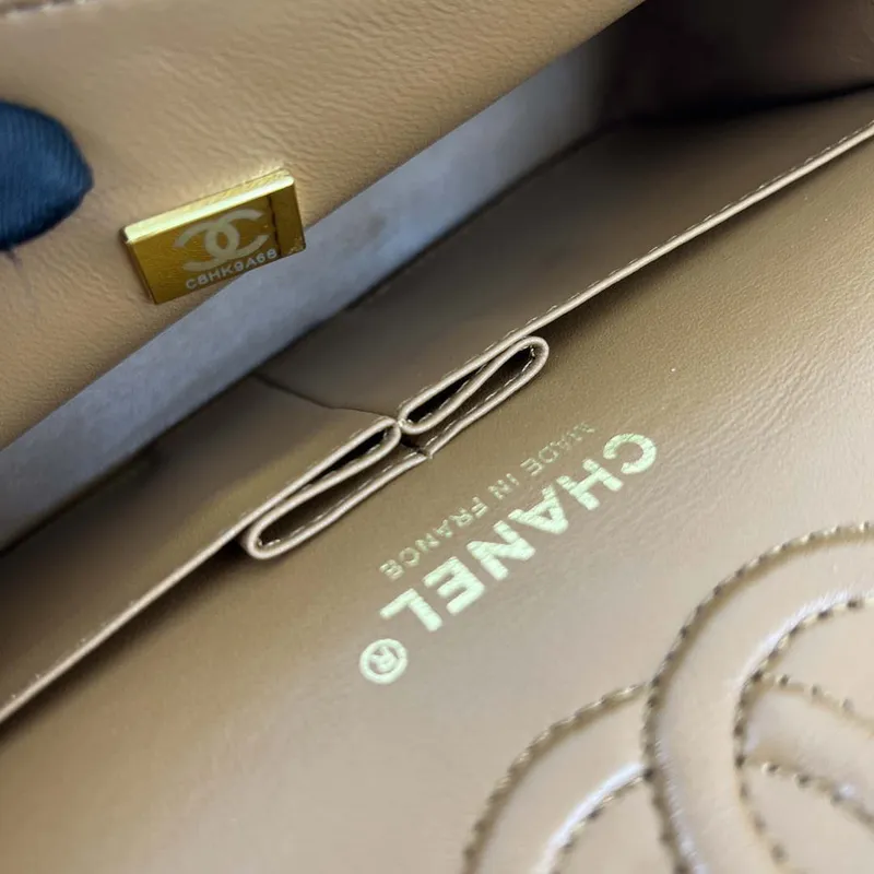 Chanel A01117 Flap Handbag Classic Bag Brown Lambskin