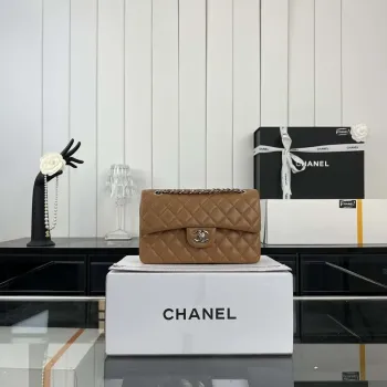 Chanel A01117 Flap Handbag Classic Bag Brown Lambskin