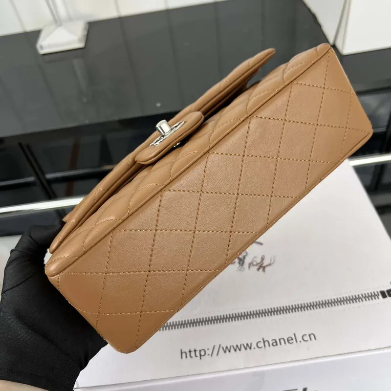 Chanel A01117 Flap Handbag Classic Bag Brown Lambskin