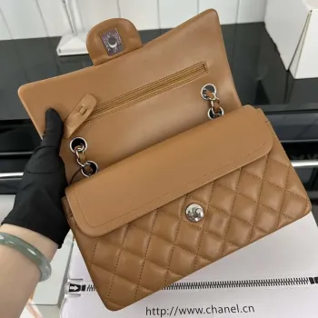 Chanel A01117 Flap Handbag Classic Bag Brown Lambskin