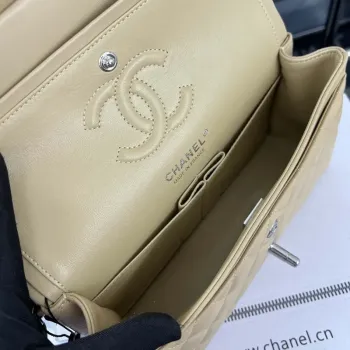 Chanel A01117 Flap Handbag Classic Bag Apricot Lambskin