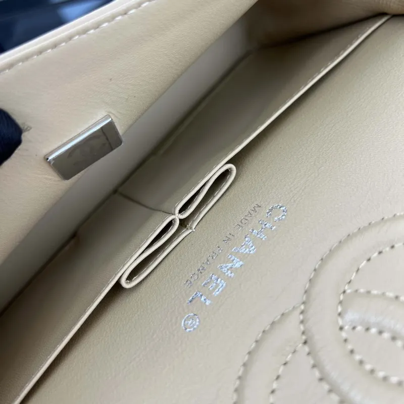 Chanel A01117 Flap Handbag Classic Bag Apricot Lambskin