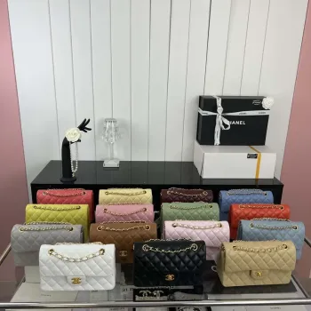 Chanel A01117 Flap Handbag Classic Bag Black Lambskin