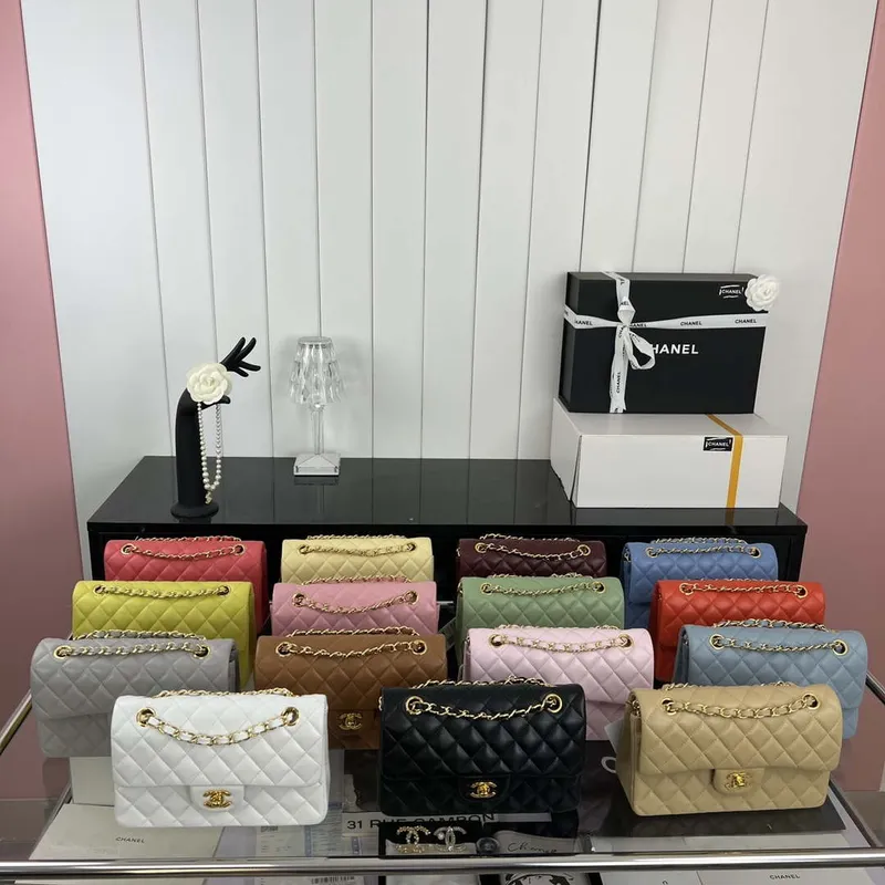 Chanel A01117 Flap Handbag Classic Bag Black Lambskin