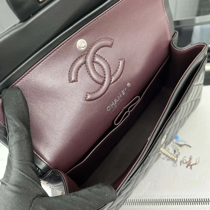 Chanel A01117 Flap Handbag Classic Bag Black Lambskin