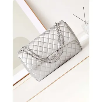 Chanel AS4661 Flap Bag CF Airport Calfskin & Silver Tone Metal