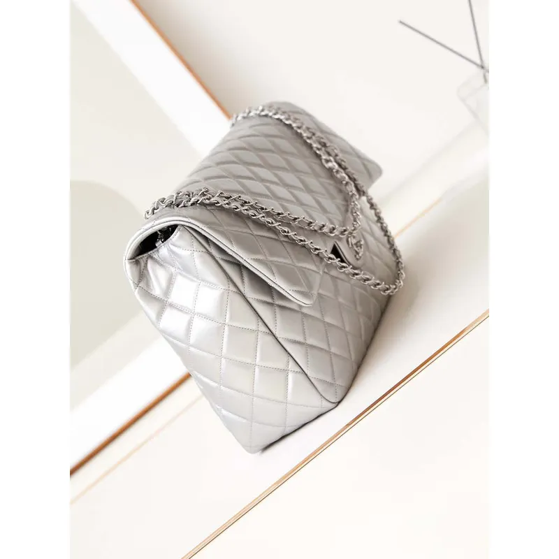 Chanel AS4661 Flap Bag CF Airport Calfskin & Silver Tone Metal