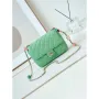 Chanel AS3783 Small Flap Bag 23P Lambskin Gold Tone Metal 18.5 cm Green