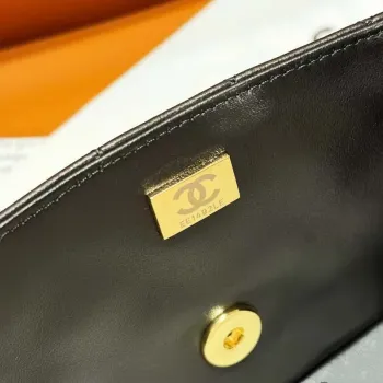 Chanel 24C AS1116 Small Flap bag Lambskin A69900 Black