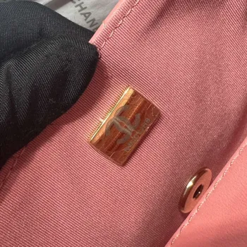 Chanel AS3782 MINI Flap Bag 23P Enamel Gold Tone Metal 16cm Pink