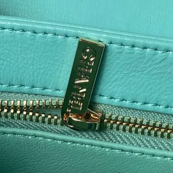 Chanel AS4654 Trendy CC Flap Bag With Top Handle Lambskin & Gold Tone Metal Blue