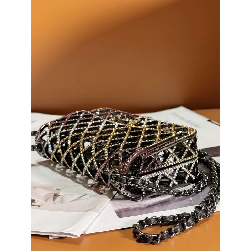 Chanel 24c collector series evening bag Swarovski rhinestones A88809