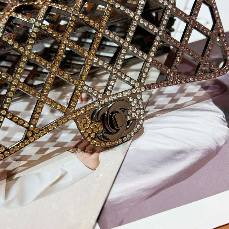 Chanel 24c collector series evening bag Swarovski rhinestones A88809