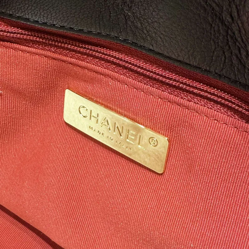Chanel 24C AS4638 Hobo Bag Lambskin & Gold Tone Metal Black