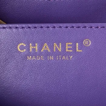 Chanel AS4610 Messenger bag Lambskin Purple