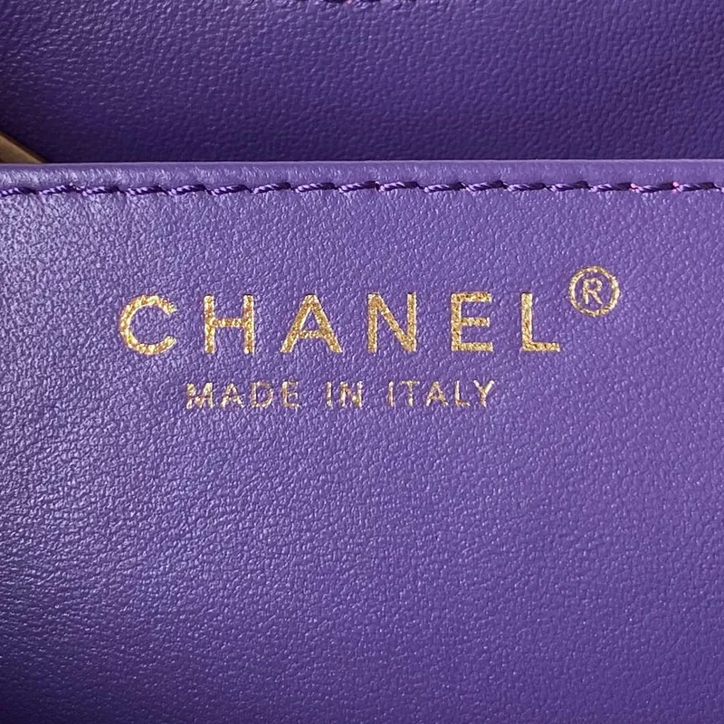 Chanel AS4610 Messenger bag Lambskin Purple