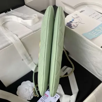 Chanel AS4610 Messenger bag Lambskin Green