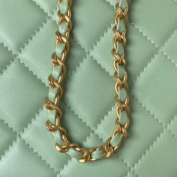 Chanel AS4610 Messenger bag Lambskin Green