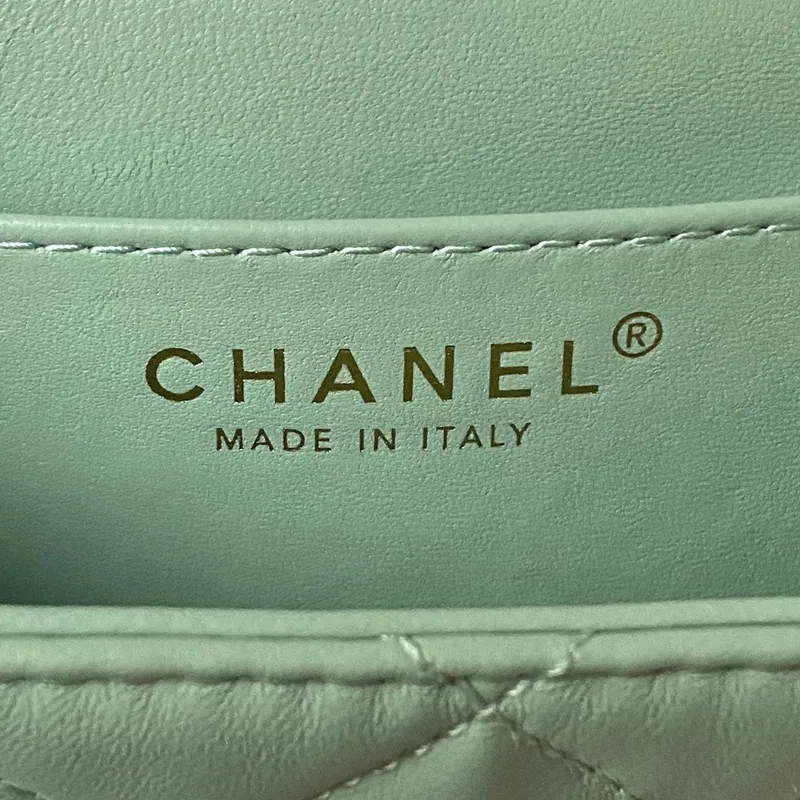 Chanel AS4609 Small Messenger bag Lambskin Green