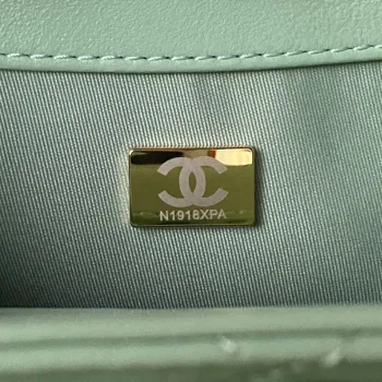 Chanel AS4609 Small Messenger bag Lambskin Green
