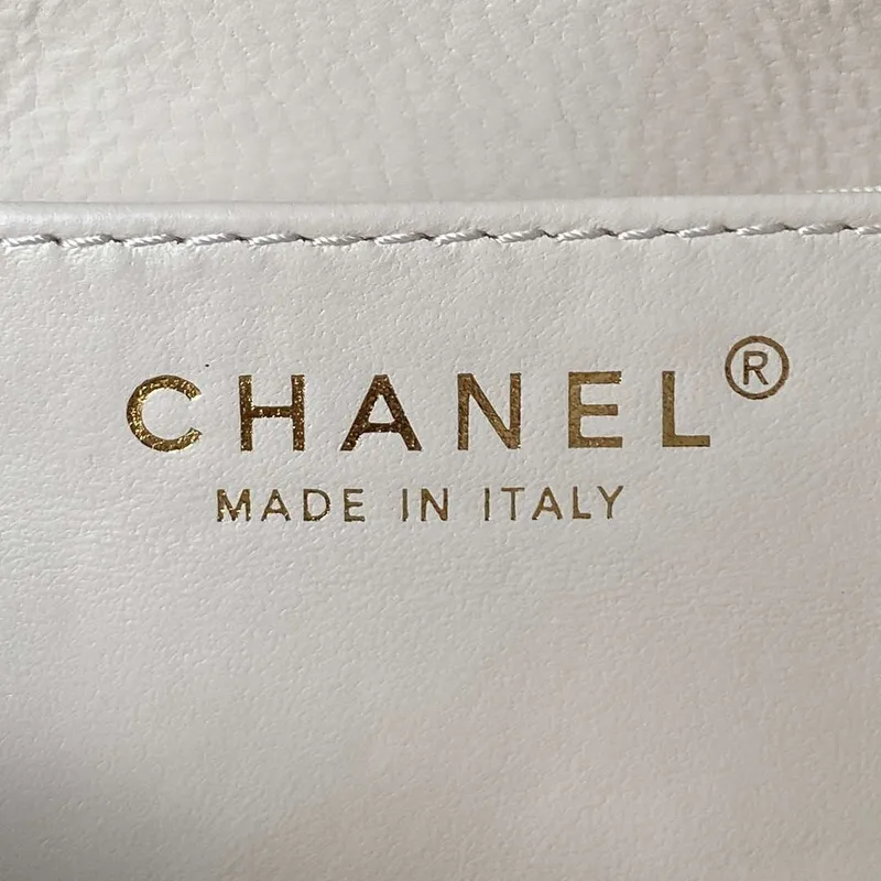 Chanel AS4609 Small Messenger bag Lambskin White