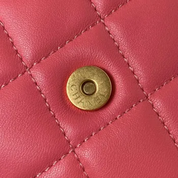 Chanel AS4609 Small Messenger bag Lambskin Red
