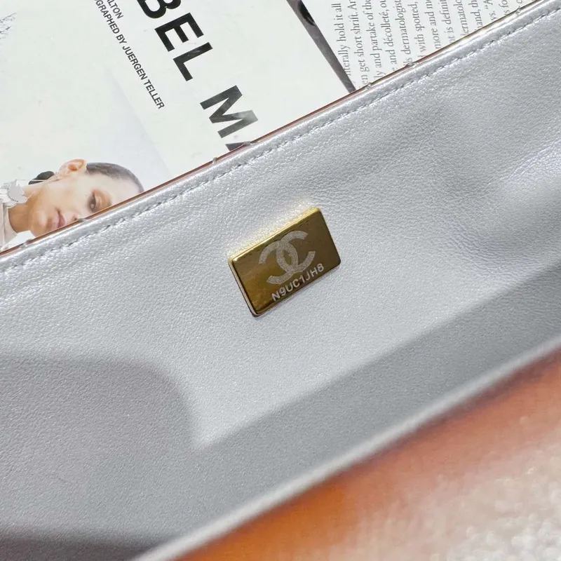 Chanel AS4649 BACKPACK & Star Coin Purse Metallic Calfskin & Gold Tone Metal Silver