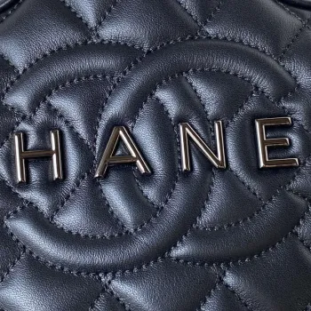 Chanel AS4579 Star Handbag metallic Lambskin Black metal Black