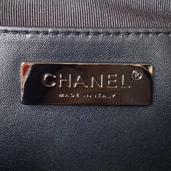 Chanel AS4579 Star Handbag metallic Lambskin Black metal Black